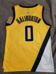 Maillot de Basket #0 Haliburton Indiana Pacers 22-23 Jaune Imprimé